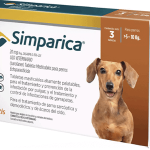 Simparica 20 mg x unidad (5 a 10 kg)