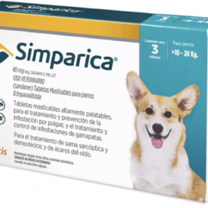 Simparica 40 mg x unidad (10 a 20 kg)